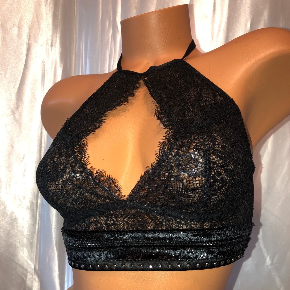 Victoria’s Secret Very sexy high neck velvet bra